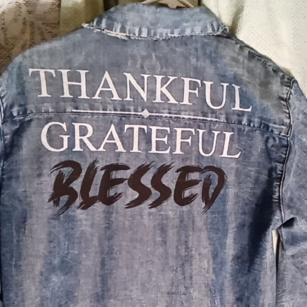 Thrill Blue Denim Button Down Shirt